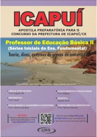 Professor de Educao Bsica II - Sries Iniciais do Ensino Fundamental apostila concurso Prefeitura de Icapu/CE - 2021 - Impressa