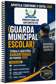 Pdf Apostila atualizada ap�s edital  Guarda Municipal Escolar  de Baturit� 2026 d�gital 