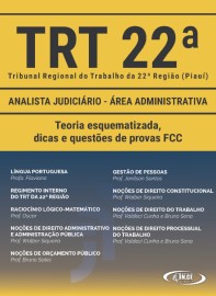 PDF Analista Judicirio - rea Administrativa - apostila concurso TRTPI 21a R - Teoria e questes FCC 2022 - Dispoivel