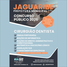 Jaguaribe-Ce 2026 Cirurgi�o Dentista 