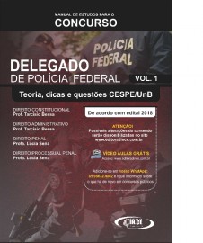 DELEGADO DE POLCIA FEDERAL - PF 2 VOLS. 2018 - IMPRESSO